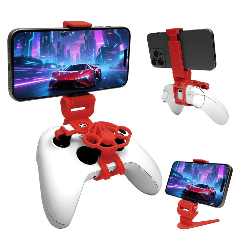 TXW Mini Steering Wheel with Phone Holder for X-box One/X-box Series X|S Game Controller,Racing Games Controller Steering Wheel Attachment Accessory - Image 1